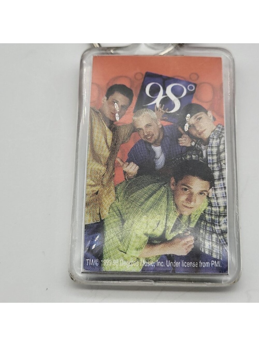 Vintage 98 degrees Boy Band Music Memorabilia Keychain Y2K